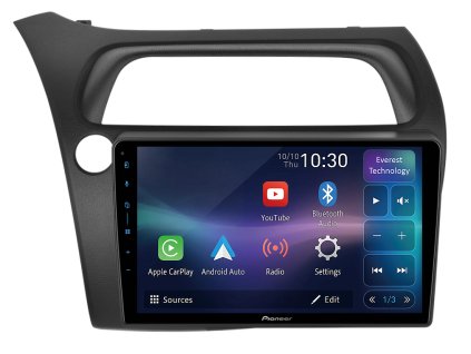 Pioneer autorádio SPH PF97BT pro Honda Civic, CarPlay, AndroidAuto a dotykovou obrazovkou everest technology, evtech.cz