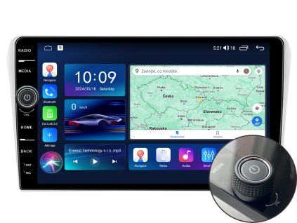 EVEREST 1 autorádio s Android pro Toyota Avensis 02 08, CarPlay, AndroidAuto a LCD IPS dotykovou obrazovkou evtech.cz