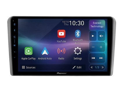 Pioneer autorádio SPH PF97BT pro Audi A3 S3, CarPlay, AndroidAuto a dotykovou obrazovkou everest technology, evtech.cz