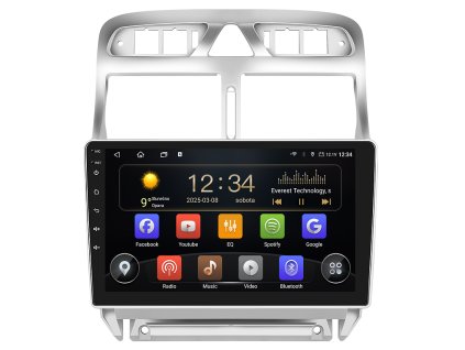 ISUDAR autorádio T72 s Android 13 pro Peugeot 307, Citroen, CarPlay, AndroidAuto a dotykovou obrazovkou evtech.cz