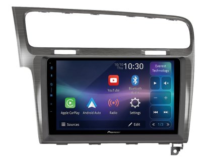 Pioneer autorádio SPH PF97BT pro Volkswagen Golf VII, Mk 7, CarPlay, AndroidAuto a dotykovou obrazovkou everest technology, evtech.cz
