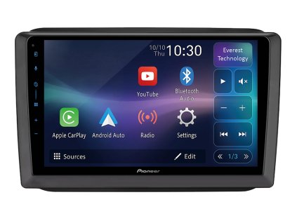 Pioneer autorádio SPH PF97BT pro Škoda Fabia II, Mk 2, Roomster, CarPlay, AndroidAuto a dotykovou obrazovkou everest technology, evtech.cz