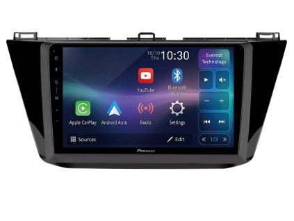 Pioneer autorádio SPH PF97BT pro Škoda Volkswagen Tiguan II, Mk 2, CarPlay, AndroidAuto a dotykovou obrazovkou everest technology, evtech.cz