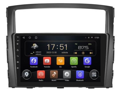 ISUDAR autorádio T75 s Android 13 pro Mitsubishi Pajero, CarPlay, AndroidAuto, bluetooth handsfree s GPS modulem, navigací, DAB a dotykovou obrazovkou evtech.cz