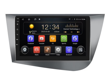 ISUDAR autorádio T75 s Android 13 pro Seat Leon, CarPlay, AndroidAuto a dotykovou obrazovkou evtech.cz