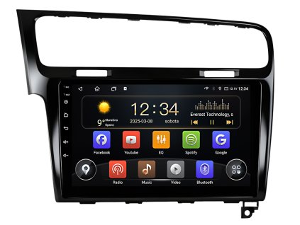 ISUDAR T75 2DIN autorádio s Android pro Volkswagen Golf VII, Mk 7, CarPlay, AndroidAuto, CP, DAB a dotykovou obrazovkou evtech.cz