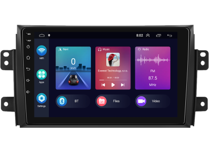 2DIN autorádio s Android pro Suzuki SX4, (2006 2013), CarPlay, AndroidAuto s GPS modulem a dotykovou obrazovkou evtech.cz