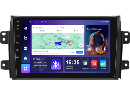 Isudar autorádio s Android pro Suzuki SX4, (2006 2013), 1, CarPlay, AndroidAuto s GPS modulem a dotykovou obrazovkou evtech.cz