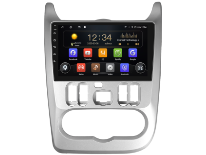 Isudar T72+T75 autorádio s Android pro Dacia Logan 1, Sandero 1, 2009 2015, 1, CarPlay, AndroidAuto s GPS modulem a dotykovou obrazovkou evtech.cz