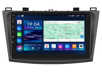 Everest EVT autorádio IAP12 s Android 13 pro Mazda 3, 1, AndroidAuto s dotykovou obrazovkou evtech.cz