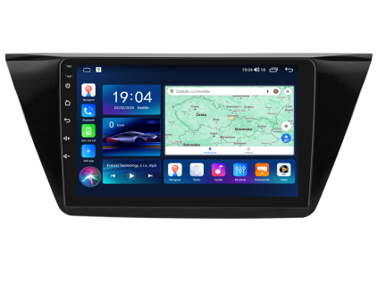Everest EVT autorádio s Android pro Volkswagen Touran II, 1, CarPlay, AndroidAuto a LCD IPS dotykovou obrazovkou evtech.cz