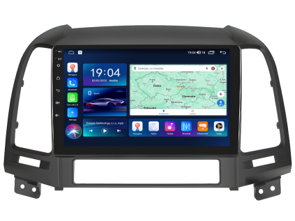 Everest EVT autorádio s Android 13 pro Hyundai Santa Fe 6 12, 1, CarPlay, AndroidAuto a dotykovou obrazovkou evtech.cz