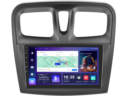 Isudar T68 autorádio s Android pro Dacia Logan 2, Sandero 2, 1, CarPlay, AndroidAuto s GPS modulem a dotykovou obrazovkou evtech.cz