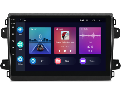 2DIN chytré autorádio s Android pro Fiat Ducato, CarPlay, AndroidAuto, bluetooth handsfree evtech.cz