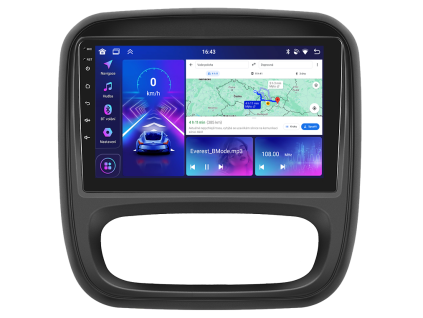 2DIN autorádio Bmode pro Opel Vivaro a Renault Trafic s CarPlay a AndroidAuto GPS - evtech.cz