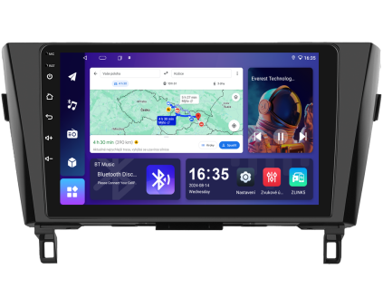 Isudar T68 autorádio s Android pro Nisan Qashqai 2 14 18, 1, CarPlay, AndroidAuto s GPS modulem a dotykovou obrazovkou evtech.cz
