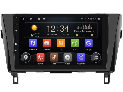 Isudar T72 autorádio s Android pro Nisan Qashqai 2 14 18, 1, CarPlay, AndroidAuto s GPS modulem a dotykovou obrazovkou evtech.cz