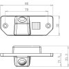 Parkovací kamera pro Ford Focus a C max rozměry evtech.cz
