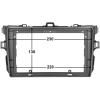 rozměr 2DIN Rámeček pro 2DIN chytré autorádio Toyota Corolla X 2006 2012 evtech.cz New