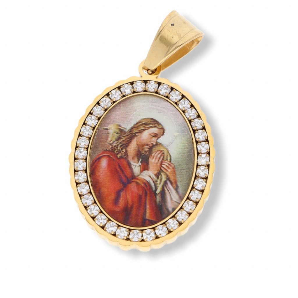 Přívěsek Ježis s krystalky Gold  + dárkové balení