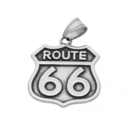 Přívěsek Route 66 z oceli: Styl, historie a nekonečné dobrodružství na vašem krku  + dárkové balení