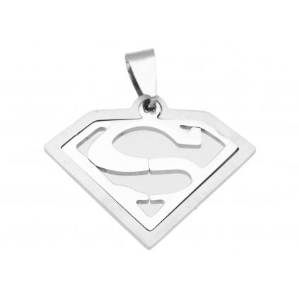 Přívěsek ocelový superman KB626  + dárkové balení