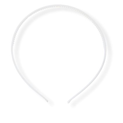 Tenká čelenka Klasik (0,5 cm) bílá