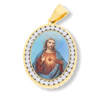 Přívěsek Ježis s krystalky Gold  + dárkové balení