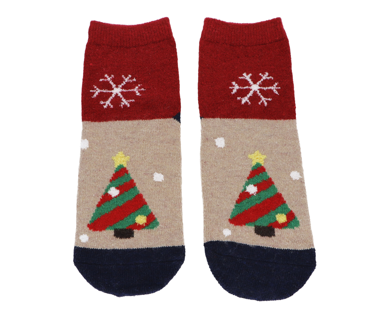PESAIL Veselé vánoční kotníkove ponožky 35-38