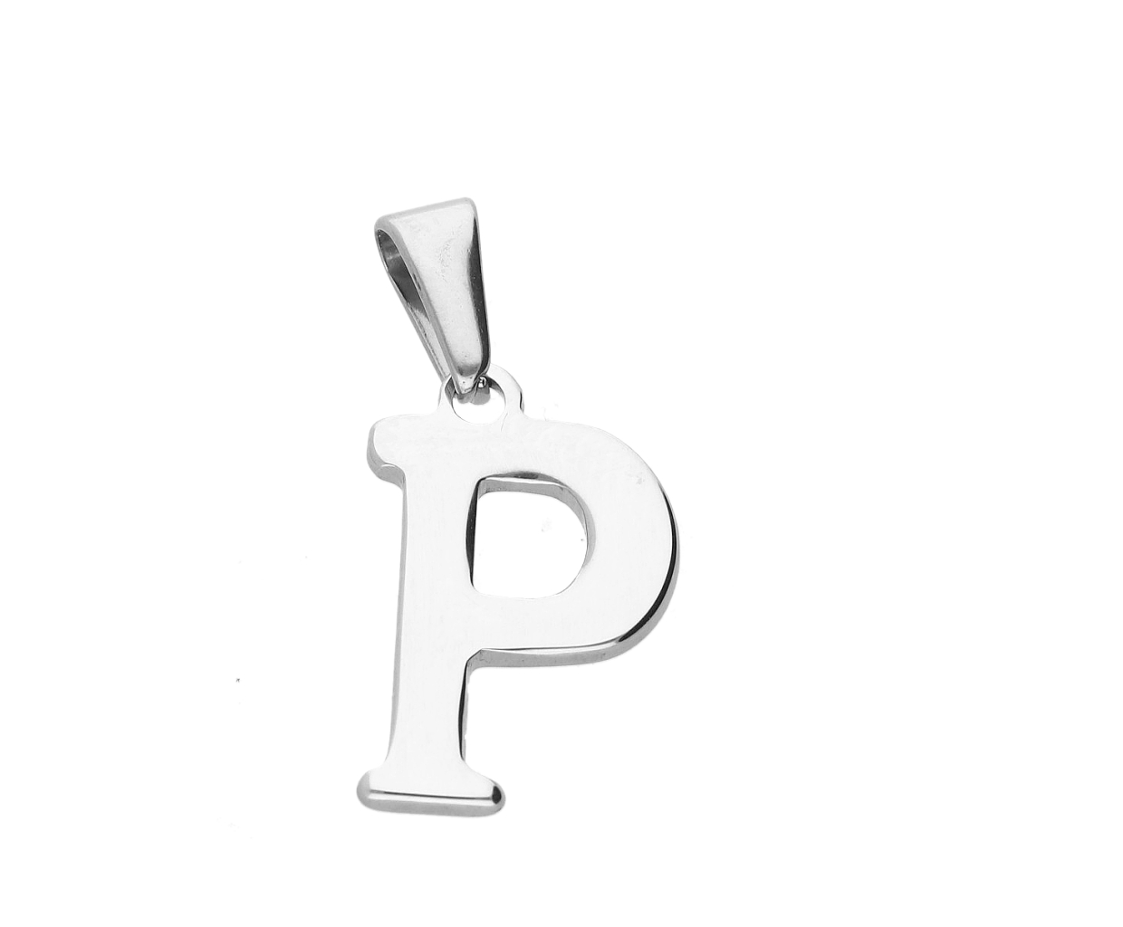 Ewena Přívěsek PÍSMENO z chirurgické oceli abeceda: P + dárkové balení