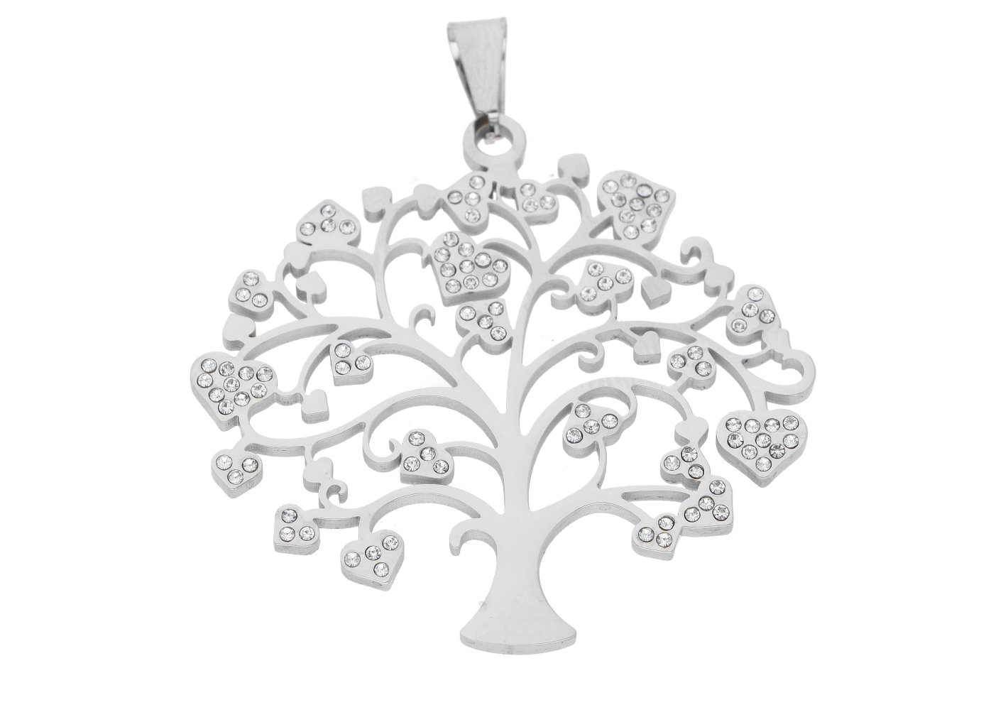 Ewena Řetízek s přívěskem strom života s krystaly ST996 + dárkové balení