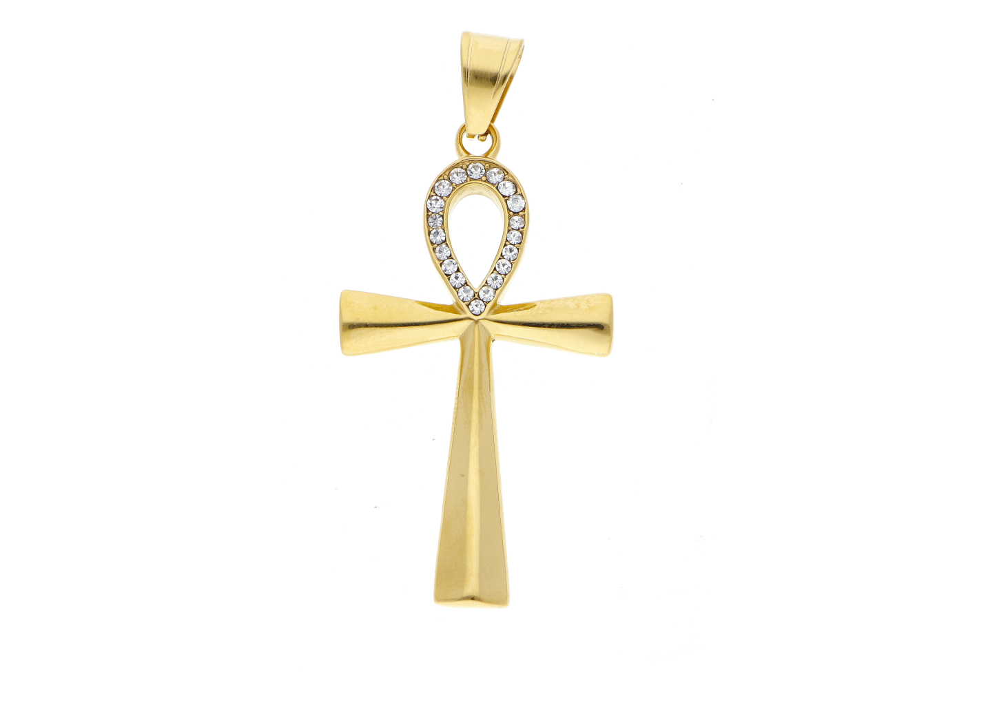 Ewena Ocelový křížek Gold + dárkové balení