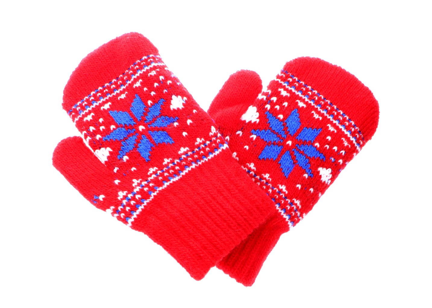 Ewena Dětské teplé palečkové rukavice s motivem - různé barvy Barva: Červená