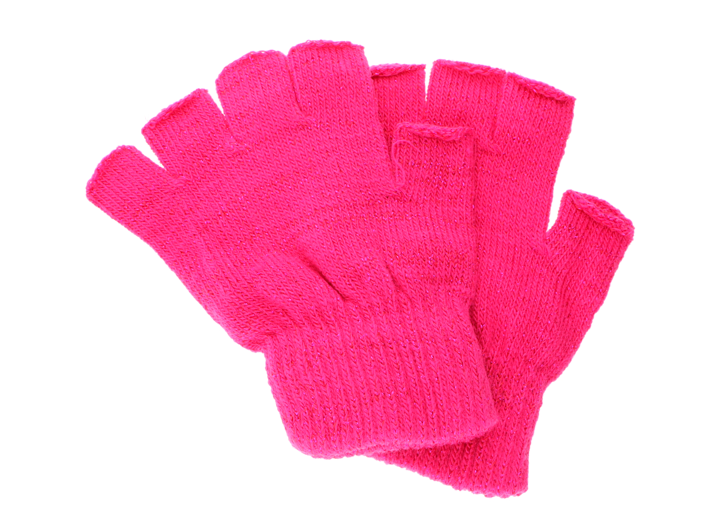 Ewena Dětské bezprsté rukavice třpitivé - různé barvy Barva: Růžová ostrá