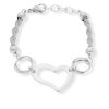 Dámský ocelový náramek srdce SL655