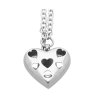 Řetízek ocelový s přívěskem srdce  + dárkové balení