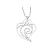 Ocelový přívěsek srdce s řetízkem  + dárkové balení