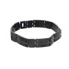 Ocelový náramek černý  + dárkové balení