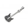 Přívěsek kytara z chirugické oceli  + dárkové balení