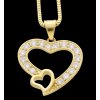 Řetízek s přívěskem srdce 2523  + dárkové balení