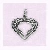 Stříbrný přívěsek srdce z chirurgické oceli