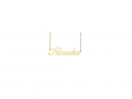 120753 retizek z oceli se jmenem klaudia zlata ocel