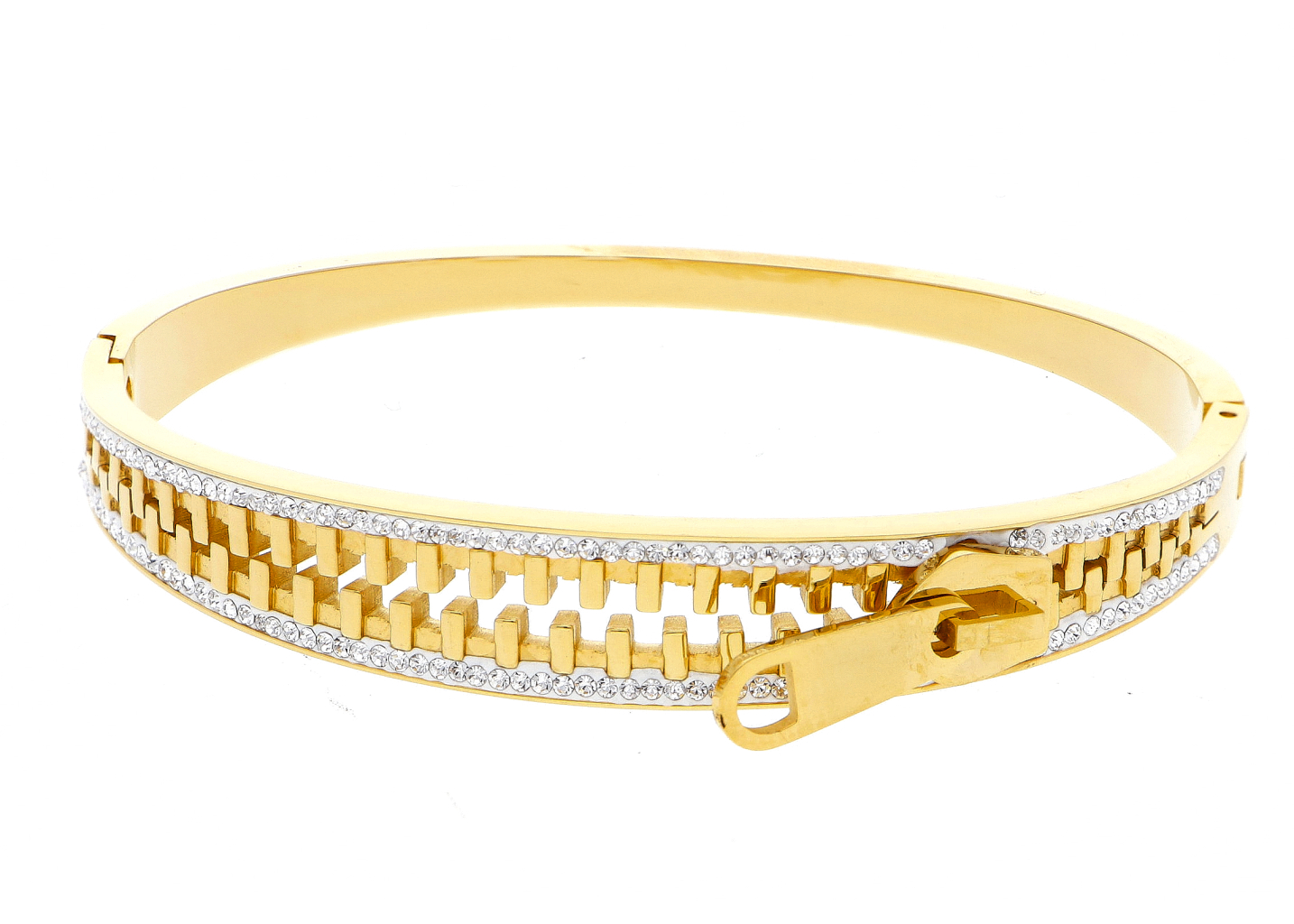 Ewena Dámsky náramok Zip Gold + Darčekové balenie