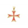 12812 privesek rytirsky templarsky kriz gold