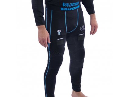 9180050 XL vaughn padded goalie compression pants ve8 black senior xl
