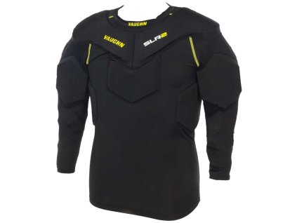 V09045 1 vaughn padded goalie compression shirt slr2 black senior l