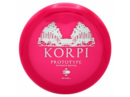 EXEL KORPI pink (12 6 -2 2), diskgolf disk