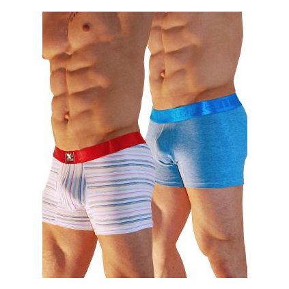 Pánské boxerky Xtremen 2 Pack Cotton Boxer UV