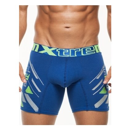 Pánské boxerky Xtremen Printed Large Boxer 01 Blue King