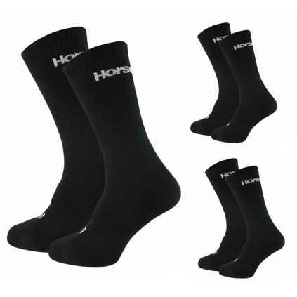 Horsefeathers ponožky Delete Premium 3Pack black  + doručení do 24 hod.